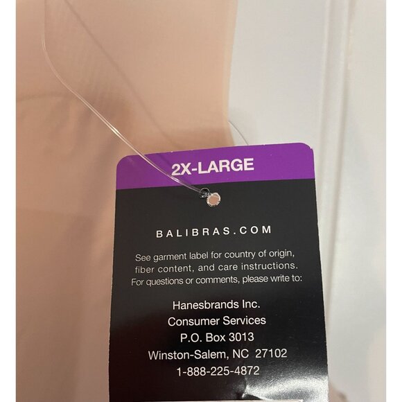 Bali Womens Nude Comfort Revolution Bra Size 2XL - Picture 12 of 12